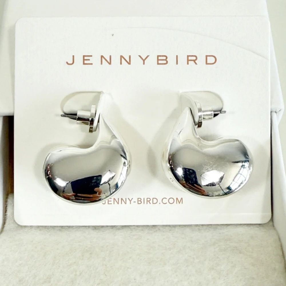 Jenny Bird Nouveaux Puff Earrings - Silver - Picture 6 of 9